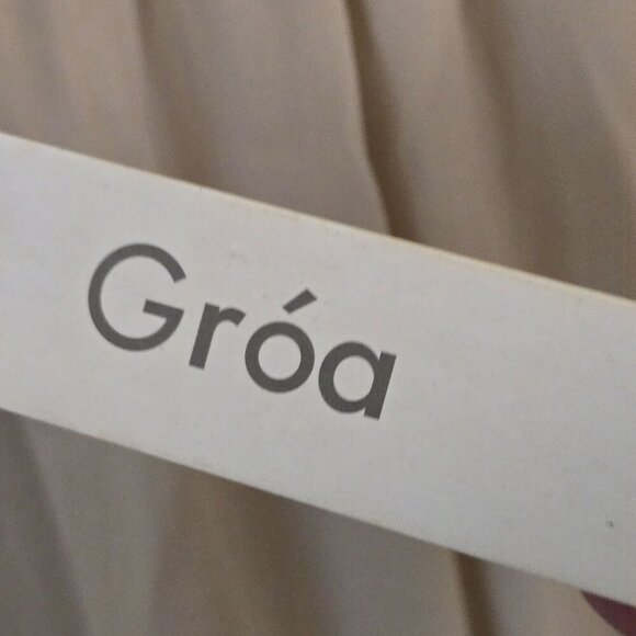 Gróa NWT 100% Silk Beige Slapstick Round Neck/ Waist Long Sleeve Blouse Size M E - Picture 5 of 5